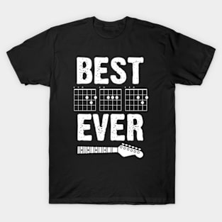 Best Dad Ever Guitar Chords T-Shirt